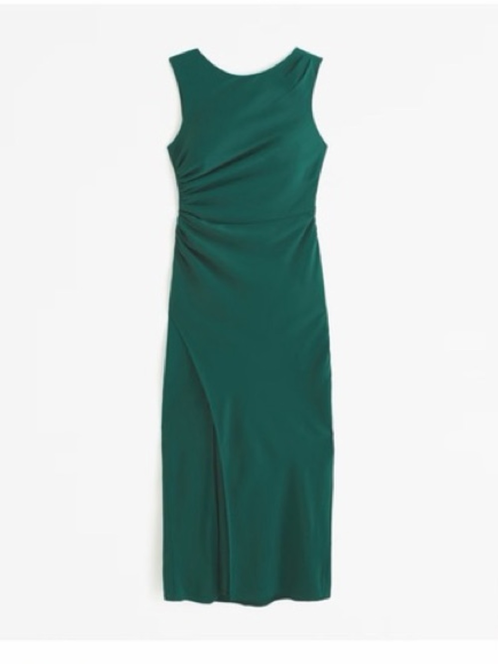 Abercrombie & Fitch High Neck Draped Shell Midi Dress